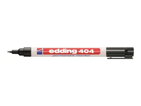 Marker Edding 404 sort 0.75 mm permanent - for glas, metal, plastik