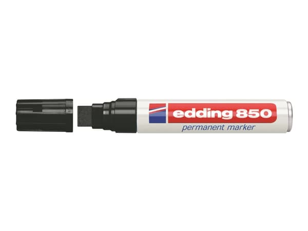 Permanent markeringspenna edding 850, cantet, sort