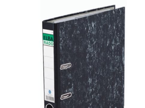 ELBA mappe ELBArado 100081018 DIN A4 80mm papp svart (100081018)