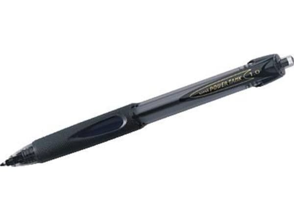 Uni-ball POWER TANK - Kulspetspenna - permanent - för vått papper - svart - 1 mm - indragbar