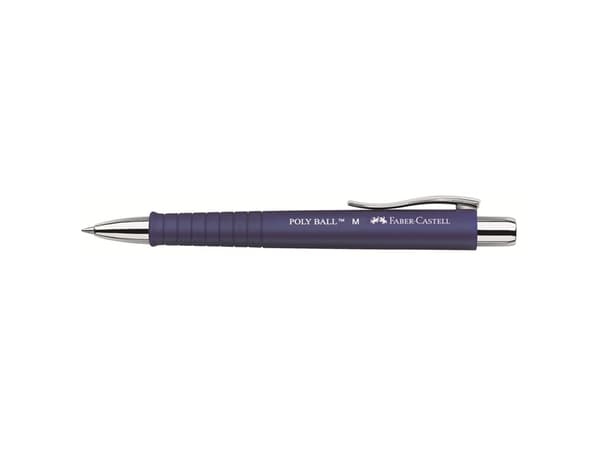 Faber-Castell POLY BALL - Kulspetspenna - blå - 0.5 mm - medel - indragbar