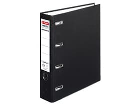 Herlitz maX.file protect - Spakbågesfil - ryggbredd: 70 mm - för A4, A5 - svart