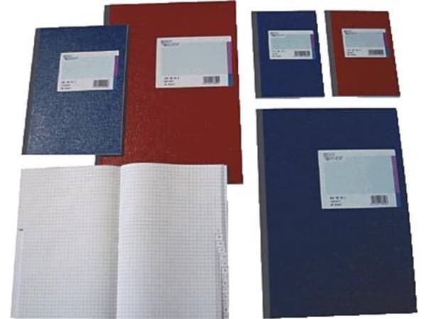 König & Ebhardt Kladde 8616272-100SB96 Notesbog karieret Rød Antal blade: 96 DIN A6