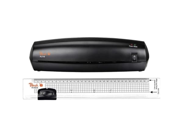 Peach 2in1 Laminating Photo Kit PBP105 - Laminator - varmelaminator - pung - 22 cm - med Peach Ruler Trimmer PC100-04
