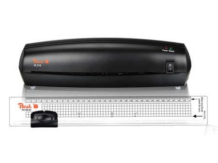 Peach 2in1 Laminating Photo Kit PBP105 - Laminator - varmelaminator - pung - 22 cm - med Peach Ruler Trimmer PC100-04