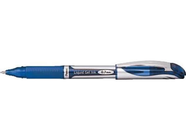 Pentel EnerGel, Gelpenna med kork, Blå, Blå, Grå, Gummi, Medium, 0,7 mm