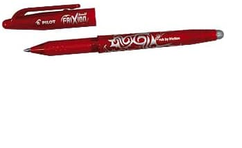Pilot FriXion Ball - Rulleballpenn - ikke-permanent - rød - gelblekk - 0.7 mm - medium - med viskelær