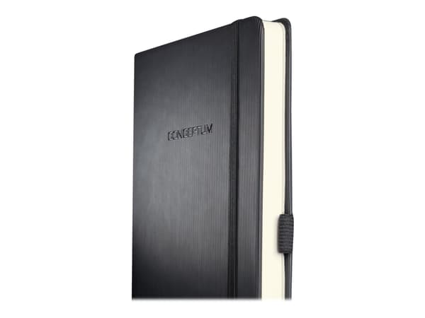 Sigel Conceptum Classic - Anteckningsblock - fodralbunden - 213 x 295 mm - 194 sidor - sämskskinnspapper - fyrkantig - svart skydd