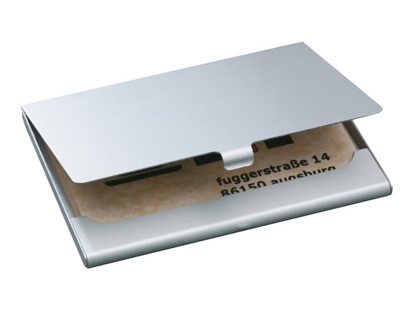 Sigel - Visittkortbok - for 58 x 91 mm - kapasitet: 15 kort - matt sølv