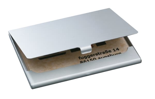 Sigel - Visittkortbok - for 58 x 91 mm - kapasitet: 15 kort - matt sølv