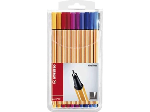 STABILO Point 88, Multi, Flerfarget, 0,4 mm, Tyskland, 222 g, 173 mm