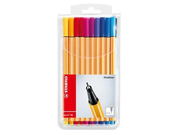 STABILO Point 88, Multi, Flerfarget, 0,4 mm, Tyskland, 222 g, 173 mm