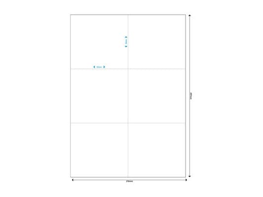 MediaRange MRINK144, Valkoinen, Kiinteä, 105 x 99, A4, Matta, Laser/Inkjet