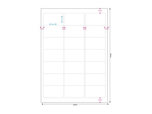MediaRange - Matt - permanet adhesiv - matt hvit - 63.5 x 38.1 mm 1050 etikett(er) (50 ark x 21) flerbruks merkelapper