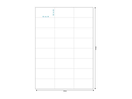 MediaRange MRINK149, Hvit, Permanent, 70 x 37, A4, Matte, Laser/Blekkskriver