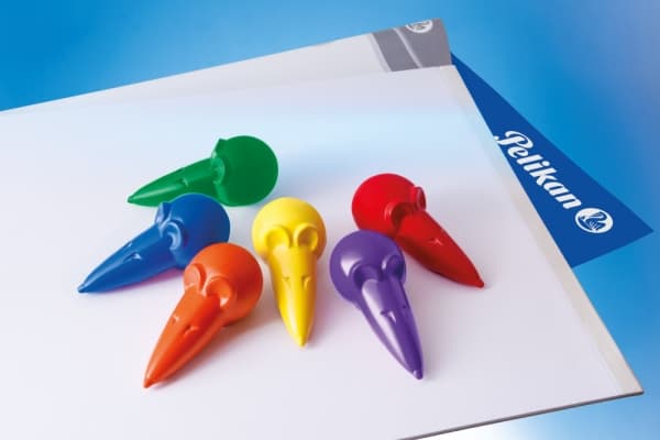 Pelikan 804073, 6 styck, Blå, Grön, Orange, Röd, Violett, Gul, Multifärg, Vax, Låda