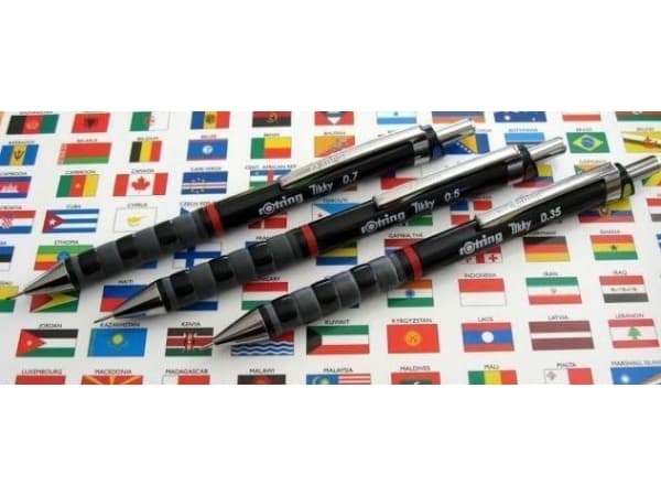 Rotring 1904694, Sort, Plast, HB, 0,35 mm, Fiksert