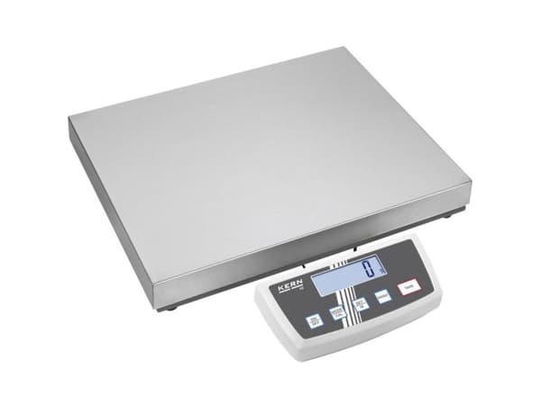Kern DE 150K2DL Pakkevægt Vejeområde 150 kg Aflæsningsnøjagtighed 2 g, 5 g via strømdrift, Batteridrevet, Batteridrevet Sølv