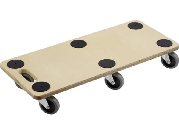 Meister Werkzeuge 0821420 Transportrullevogn Træ Bæreevne (max.): 300 kg 680 mm x 290 mm x 98 mm Antal hjul 6