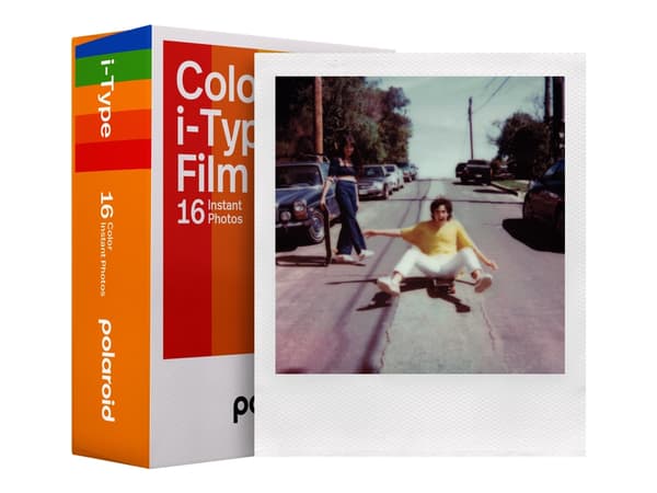 Polaroid i-Type Color Film - Strålende - hvid - 88 x 107 mm 16 ark fotopapir