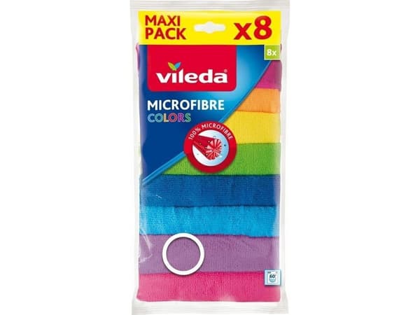 Vileda 4023103185975, Polyamid, Polyester, Multifärg, Hand/machine washing, 8 styck