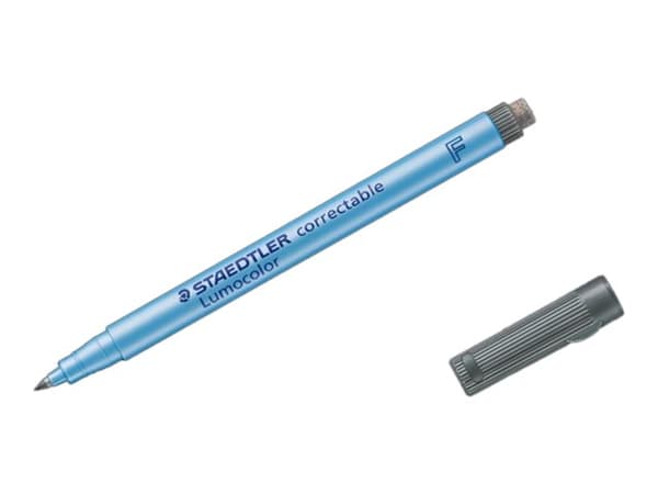 STAEDTLER Lumocolor correctable - Markør - ikke-permanent - for transparenter, whiteboard, film - grønn - 0.6 mm - fin - med viskelær