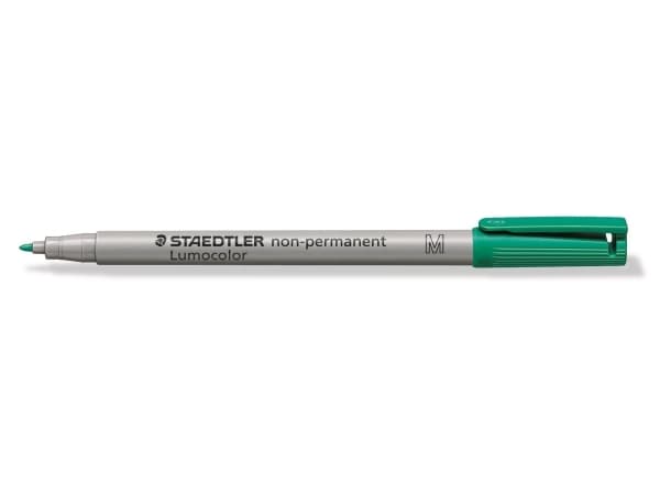 STAEDTLER Lumocolor 315 - Fibertuppenn - ikke-permanent - grønn - 1 mm - medium (en pakke 10)
