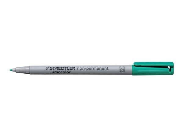STAEDTLER Lumocolor 315 - Fibertuppenn - ikke-permanent - grønn - 1 mm - medium (en pakke 10)