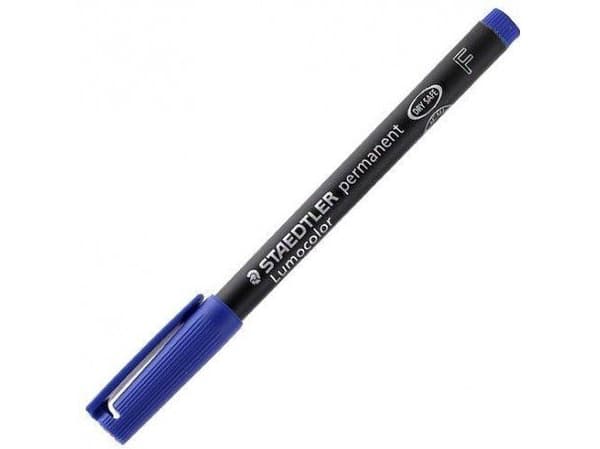 STAEDTLER Lumocolor - Markør - permanent - blå - 0.6 mm - fin