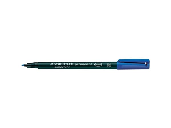 STAEDTLER Lumocolor 317 - Markør - permanent - blå - 1 mm - medium