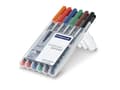 Pikkukuva 3 / 5: Staedtler 318 WP6, Musta, Sininen, Ruskea, Vihreä, Oranssi, Punainen, Musta, Läpinäkyvä, Polypropeeni (PP), 0,6 mm, 6 kpl