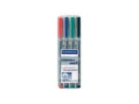 STAEDTLER Lumocolor - Fiberspetspenna - icke-permanent - för overhead-diapositiv - blandfärger - 2.5 mm - bred (paket om 8)