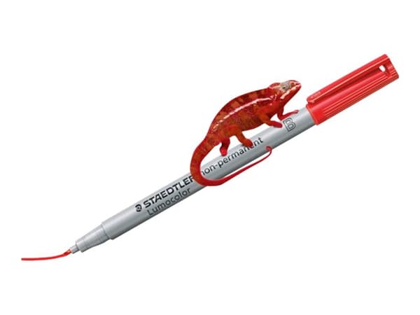 STAEDTLER Lumocolor - Fibertuppenn - ikke-permanent - for transparenter - assorterte farger - 2.5 mm - bred (en pakke 8)