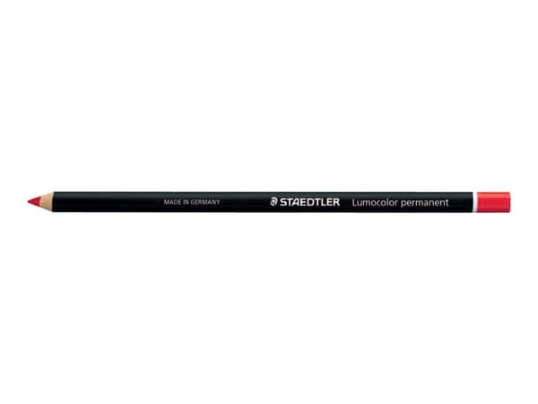 STAEDTLER Lumocolor glasochrom - Fargeblyant - permanent - rød