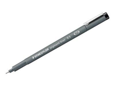 STAEDTLER pigment liner 308 - Fineliner - svart - fargeblekk - 0.5 mm