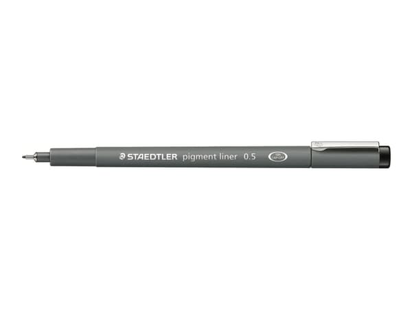 STAEDTLER pigment liner 308 - Fineliner - svart - fargeblekk - 0.5 mm