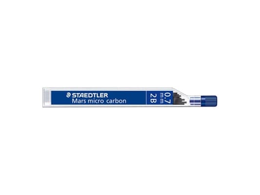 STAEDTLER Mars micro carbon - Blyantbly - 2B - 0,7 mm - pakkeja 12 - P/N: 760 07, 775 07, 779 07-2, 779 07-3, 779 07-9 varten