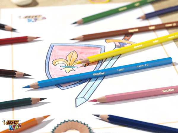 BIC KiDS ecolutions EVOLUTION - Fargeblyant - assorterte levende farger (en pakke 12)