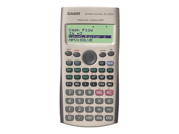 Casio financial calculator FC100V-2, Black