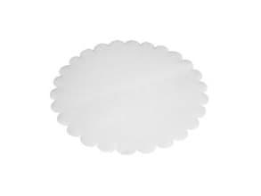 Fadpapir Ø18 cm Rund Præget Hvid,4 pk x 500 stk/krt