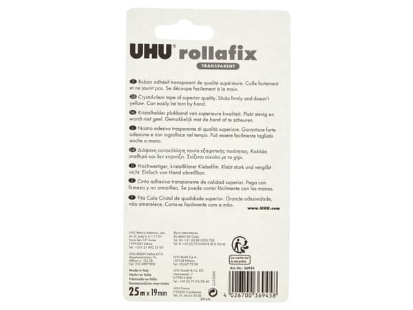 UHU Rollafix, Bånd, Teipdispenser