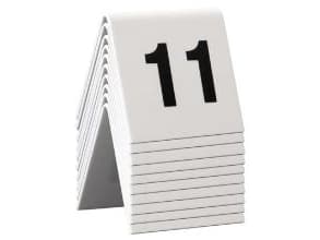 Pöytäkyltti Securit no 11-20 5x4x5 cm Akryyli Valkoinen,10 kpl/ps - (10 kpl)