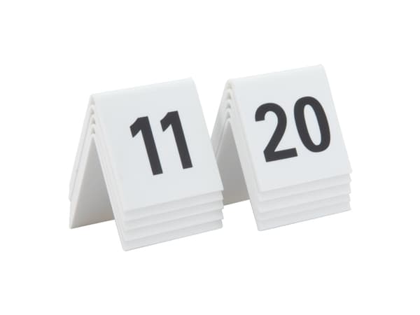 Pöytäkyltti Securit no 11-20 5x4x5 cm Akryyli Valkoinen,10 kpl/ps - (10 kpl)