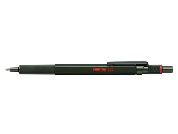 Rotring 600, Clips, Clip-on udtrækkelig kuglepen, Genopfyldelig,1 stk