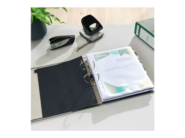 Leitz Plastic Lever Arch File A4 80mm 180°, A4, Vihreä, 600 arkkia, 8 cm, 81 mm, 320 mm