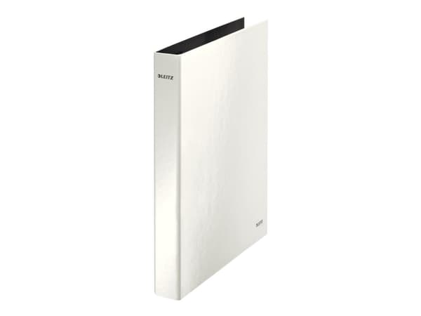 Leitz WOW Ring binder - pearl white, A4, Valkoinen, 250 arkkia, 2,5 cm, 40 mm, 318 mm