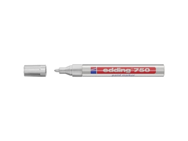edding 750 paint - Markør - permanent - sølv - fargeblekk - 2-4 mm