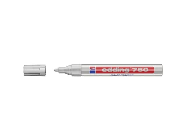 edding 750 paint - Markør - permanent - sølv - fargeblekk - 2-4 mm