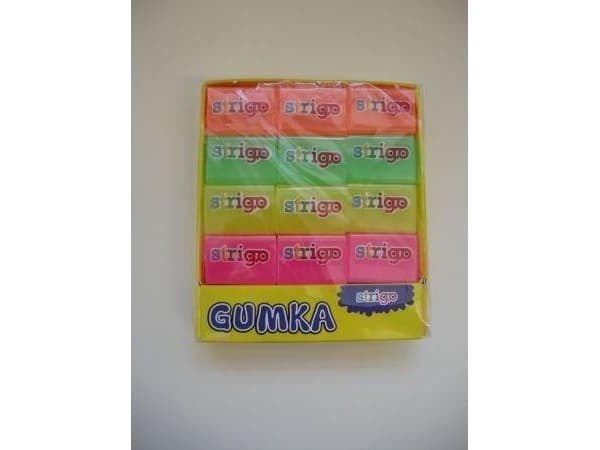 Strigo Neon eraser (24 pieces) STRIGO