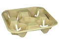 Miniatyrbilde 3 av 5: Kopholder Bakke 215x215x42 mm Natur Pap til 4 bægre,4 ps x 65 stk/krt